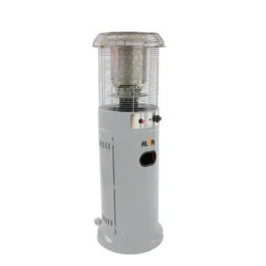 Alva Short Stand Patio Heater Cement Grey