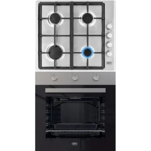 Defy Slimline Eye Level Oven Gas Hob Bundle DBO484E & DHG133 DCB843E