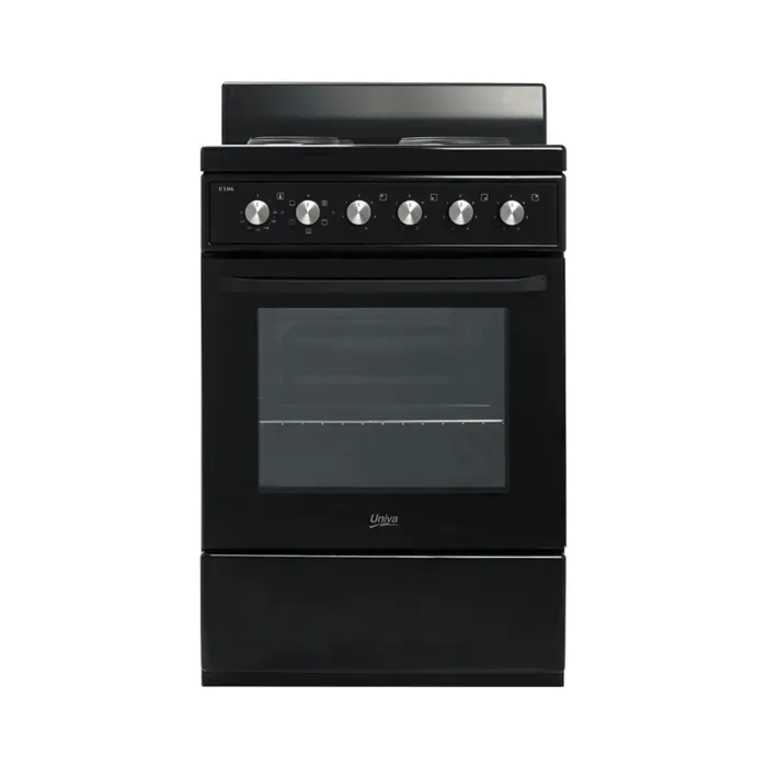 Univa 60cm 4 Burner Gas Stove Black