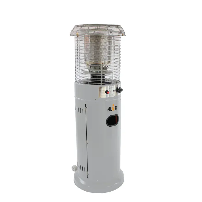Alva Short Stand Patio Heater Cement Grey