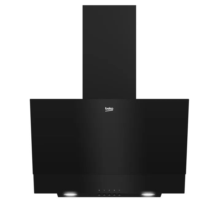 Beko 60cm Black Glass Inclined Hood